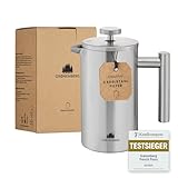 Groenenberg French Press I Hochwertige French Press Thermo mit Warmhalte-Funktion I Kaffeebereiter in verschiedenen Größen 300ml bis 1 Liter