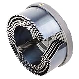 wolfcraft Elektroinstallations-Lochsäge, Ø 68-100 mm I 8918000 I Säge mit 5 Schnellwechsel-Einsätzen, Ø 68-100 mm, Schnitttiefe 33 mm