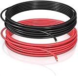 DCSk Fahrzeugleitung - 2,5mm² - 10m - FLRY B asymmetrisch - 2.5 mm² - KFZ Kabel Litze - Set Farbe rot/schwarz - 2 5mm2