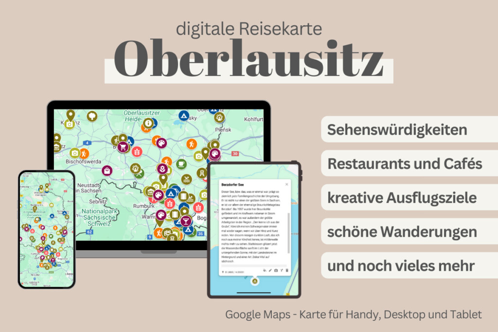 digitale Reisekarte Oberlausitz