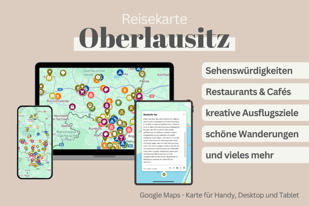 digitale Reisekarte Oberlausitz
