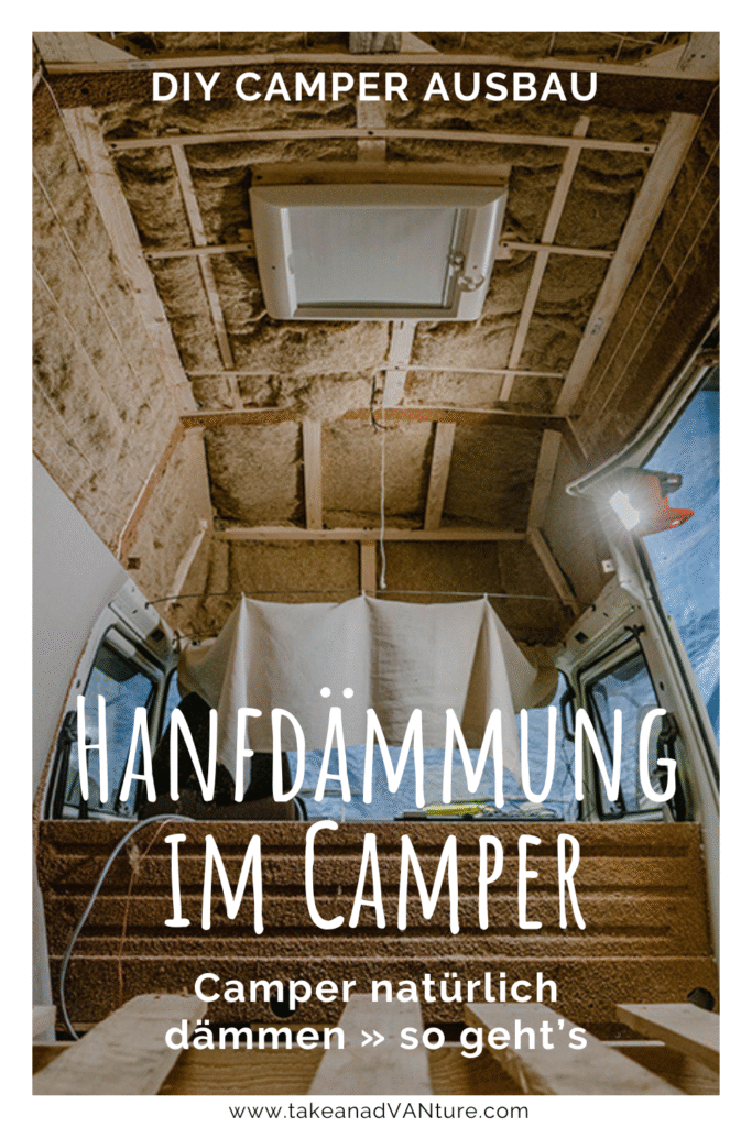 Hanfdämmung Wohnmobil: Tipps, um den Camper natürlich zu dämmen (Pinterest Pin)