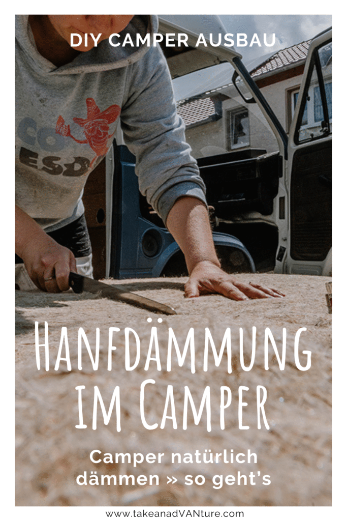 Hanfdämmung Wohnmobil: Tipps, um den Camper natürlich zu dämmen (Pinterest Pin)