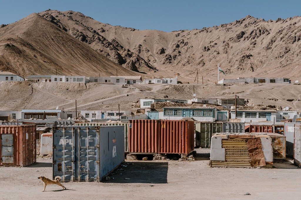 Blick über den Container-Bazaar in Murgab.