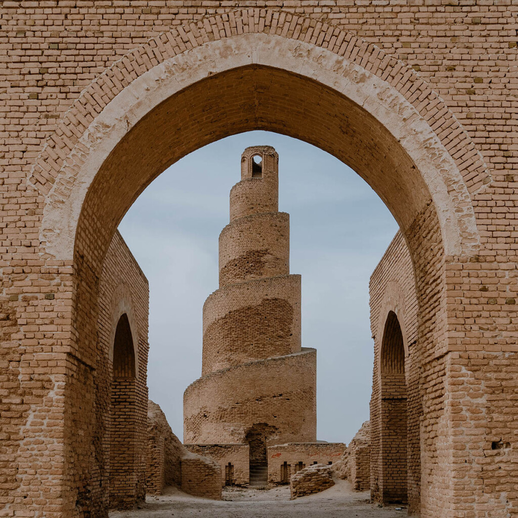 Spindel-Minarett im Irak.